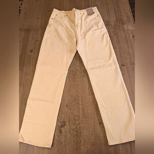 MADEWELL 90's Straight High Rise Jeans In Light Yellow Size 30 NWT